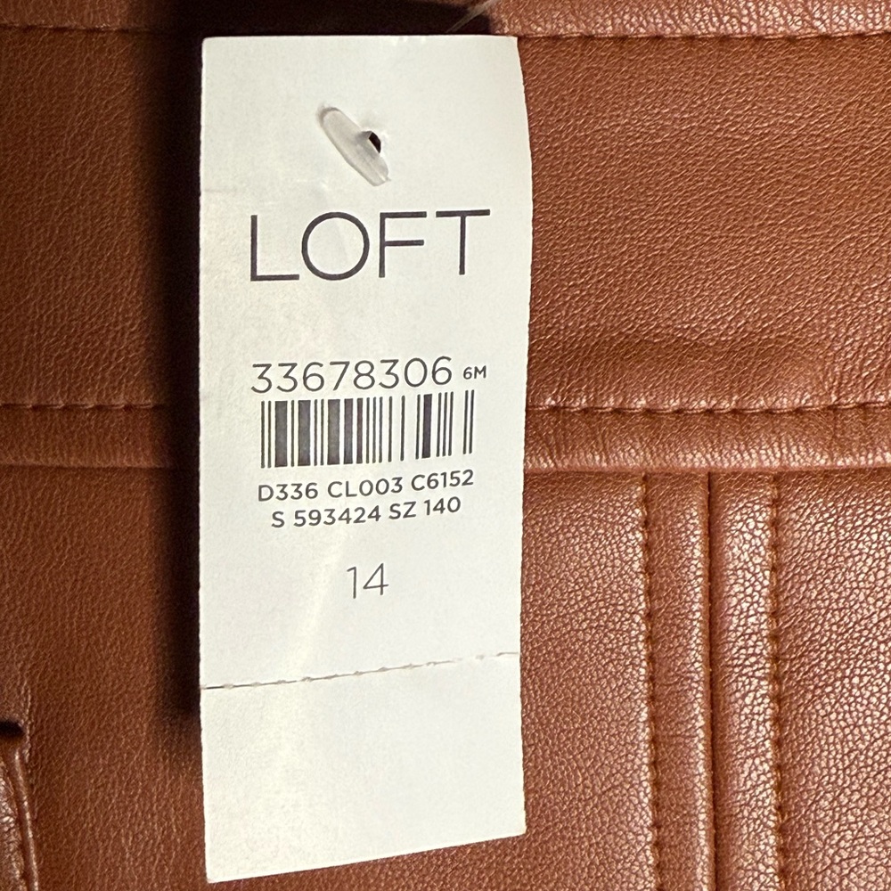 LOFT Faux Leather Skirt - Picture 4 of 4